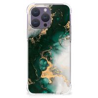 Anti-Shock Hoesje voor iPhone 15 Pro Max Marmer Groen