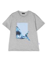 Il Gufo t-shirt en coton à imprimé requin - Gris - thumbnail