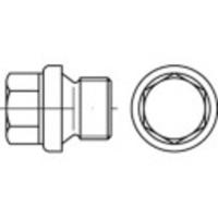 TOOLCRAFT TO-5449314 Sluitschroeven 5/8 mm Buitenzeskant DIN 910 Messing 25 stuk(s)