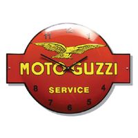 Wandklok emaille Moto Guzzi service - thumbnail