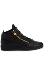 Giuseppe Zanotti baskets montantes Frankie en cuir - Noir