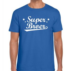 Kadoshirt Super broer blauw voor heren 2XL  -