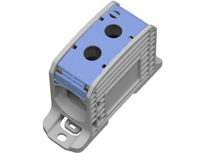 HoraeTec 106311 Serieklem PA Grijs-wit (RAL 7035), Blauw 1-polig 310 A, 250 A 600 V Geleidertype: N