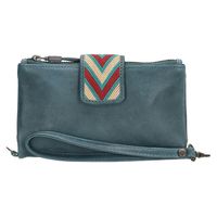 Micmacbags Portemonnee / Clutch L Friendship Jeans Blauw - thumbnail