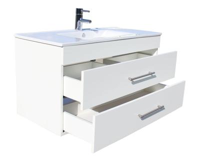 Saniclear Speed badmeubel 100cm 1 kraangat mat wit