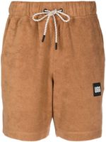 UGG short en coton à logo imprimé - Marron - thumbnail