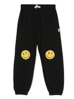 Palm Angels Kids pantalon de jogging à imprimé Smiley - Noir