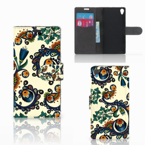 Wallet Case Sony Xperia Z3 Barok Flower