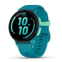 Garmin Bounce 2, Smartwatch voor kinderen, Bellen, berichten uitwisselen en live locatie-tracking via LTE, Geschikt voor zwemmen, Tot 2 dagen batterijduur, Aqua