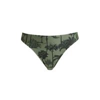 BEACHWAVE bikinibroekje met all over print groen/zwart