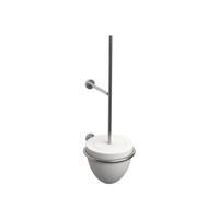 Clou Slim toiletborstelgarnituur 13.2x37cm rvs geborsteld CL/09.03042.41 - thumbnail