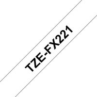 Brother TZe-FX221 Labeltape flexibel Tapekleur: Wit Tekstkleur: Zwart 9 mm 8 m - thumbnail