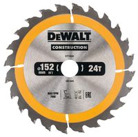 DeWalt Accessoires Cirkelzaagblad 152x20x24t, positief 10°, kerf 2,5mm - DT1930-QZ - thumbnail