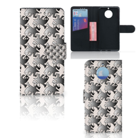 Moto G5S Telefoonhoesje met Pasjes Salamander Grey