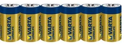Varta LONGLIFE C Folie 6 C batterij (baby) Alkaline 1.5 V 7600 mAh 6 stuk(s)