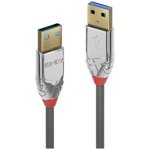 LINDY USB-kabel USB 3.2 Gen1 (USB 3.0 / USB 3.1 Gen1) USB-A stekker, USB-A stekker 1.00 m Grijs 36626