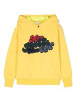 Marc Jacobs Kids hoodie à logo brodé - Jaune