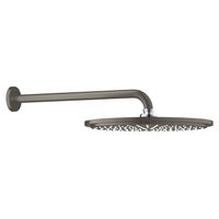 Grohe Regendoucheset Rainshower Cosmopolitan Metal 31 cm met Wandarm Hard Graphite Geborsteld - thumbnail