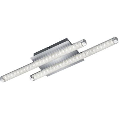 LED Plafondlamp - Plafondverlichting - Trion Staton - 8W - Warm Wit 3000K - Rechthoek - Mat Chroom - Aluminium LED Plafondlamp - Plafondverlichting - Trion Staton - 8W - Warm Wit 3000K - Rechthoek - Mat Chroom - Aluminium