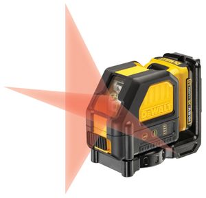 DeWalt DCE088D1R zelfnivellerende kruislijnlaser 10.8V - rode laser - DCE088D1R-QW