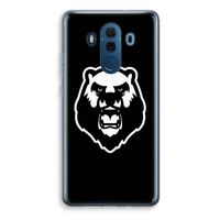 Angry Bear (black): Huawei Mate 10 Pro Transparant Hoesje - thumbnail