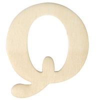 Houten namen letter Q 4 cm