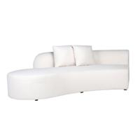 Richmond Modulaire Bank Grayson Ottoman, Furry - Wit