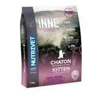NUTRIVET - Binnenkat - graanvrije kroketten - kitten - kip - 80% ingrediënten van dierlijke oorsprong - 6kg