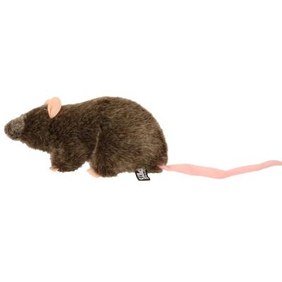 Pluche bruine rat staand knuffel 22 cm speelgoed - Knuffel huisdieren Pluche bruine rat staand knuffel 22 cm speelgoed - Knuffel huisdieren