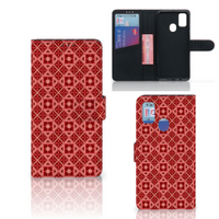 Samsung Galaxy M21 | M30s Telefoon Hoesje Batik Rood