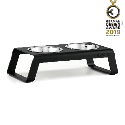 MiaCara MiaCara Desco Cat Food Tray Black