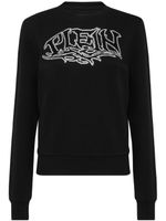 Philipp Plein sweat à logo strassé - Noir