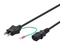 Monoprice 1310 Elektrische kabel, zwart – elektrische kabel (stekker/bus, stekker, zwart)