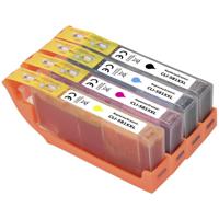 Renkforce Inktcartridge vervangt Canon CLI-581BK XXL, CLI-581C XXL, CLI-581M XXL, CLI-581Y XXL Compatibel Combipack Zwart, Cyaan, Magenta, Geel RF-5679864 - thumbnail