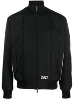 DSQUARED2 veste bomber à logo brodé - Noir