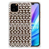 Apple iPhone 11 Pro Doorzichtige Silicone Hoesje Aztec Brown