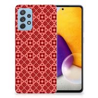 Samsung Galaxy A72 TPU bumper Batik Rood - thumbnail