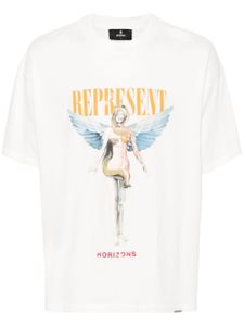 Represent t-shirt en coton à logo imprimé - Blanc