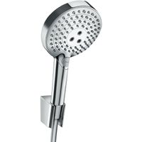 Hansgrohe Raindance Select S PorterS badset met Raind. Select S 120 3jet PowderRain handdouche met wandhouder met Isiflex`B doucheslang 125cm chroom 27669000 - thumbnail