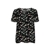 VERO MODA top VMSIMPLY met all over print zwart/groen