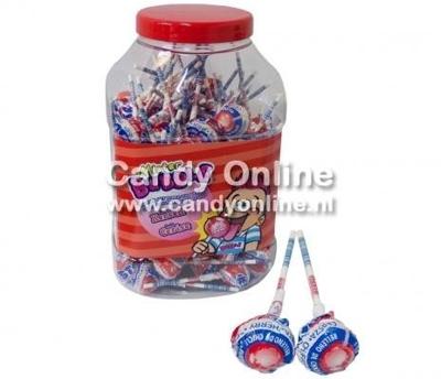Fiesta Fiesta Mister Bubble Gum Lolly's Cherry 100 Stuks