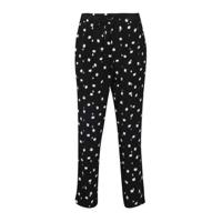 Cassis cropped wide leg harembroek met stippen zwart/wit