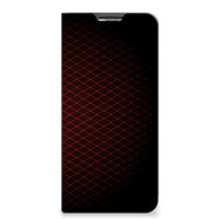 OPPO A54s | A16 | A16s Hoesje met Magneet Geruit Rood