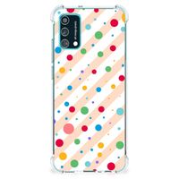 Samsung Galaxy M02s | A02s Doorzichtige Silicone Hoesje Dots