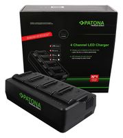 Premium 4-fold Charger Panasonic VW-VBD29 VW-VBD58 VW-VBD78 AJ-PX298MC HDC-MDH2GK AJ-HPX270 - thumbnail