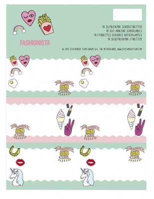 Stationery Team etiketten Fashionista 18 stuks