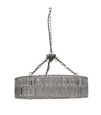 PTMD Hanglamp 'Suze', Glas, 61 x 19cm, kleur Transparant