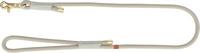 TRIXIE Soft Rope 1984019 Hondenriem, M-L 1,0 m/10 mm, grijs, robuuste lange hondenriem van touw met Trigger Snap Hook, voor middelgrote honden, zacht en rond materiaal, met polsband