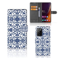 Samsung Galaxy Note20 Ultra Hoesje Flower Blue - thumbnail