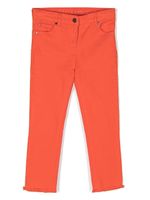 Stella McCartney Kids jean droit à taille mi-haute - Orange